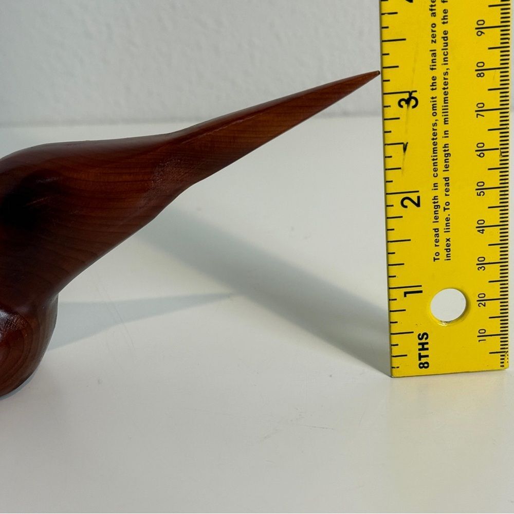 Vintage Handmade Carved Wooden Bird Signed ‘94 - Picture 10 of 10
